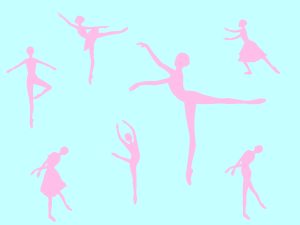 バレエのレッスンのイラスト